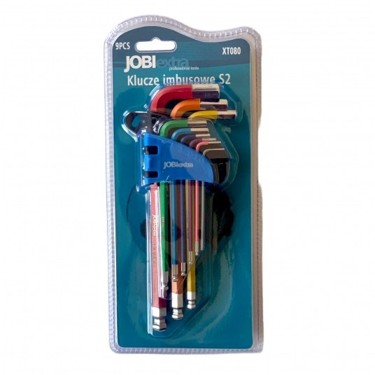 KLUCZE IMBUSOWE "JOBIEXTRA" 9 ELEM S2 -zdjęcie numer 1