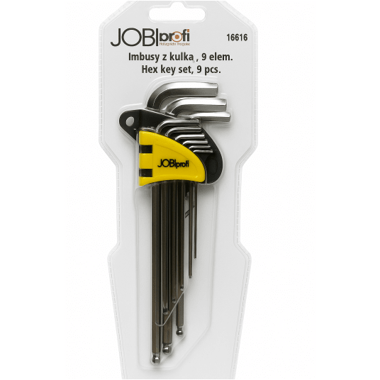 KLUCZE "JOBI" IMBUSOWE DŁUGIE 1,5-10 MM CV -zdjęcie numer 1