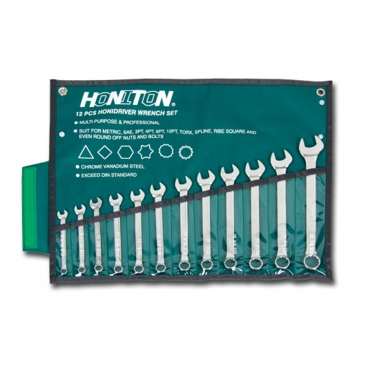 KLUCZE PŁ-O. 12-kąt NA PŁACHCIE 6-32 MM, 22 ELEM. -zdjęcie numer 1