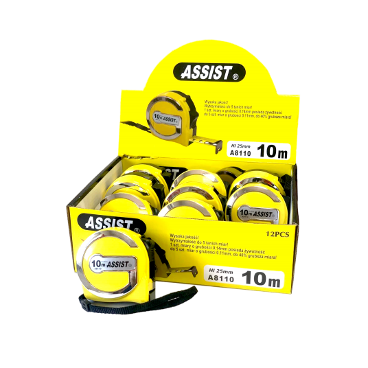 MIARA ZWIJANA 10 M ŻÓŁTA ASSIST, GR. 0,14MM -zdjęcie numer 1