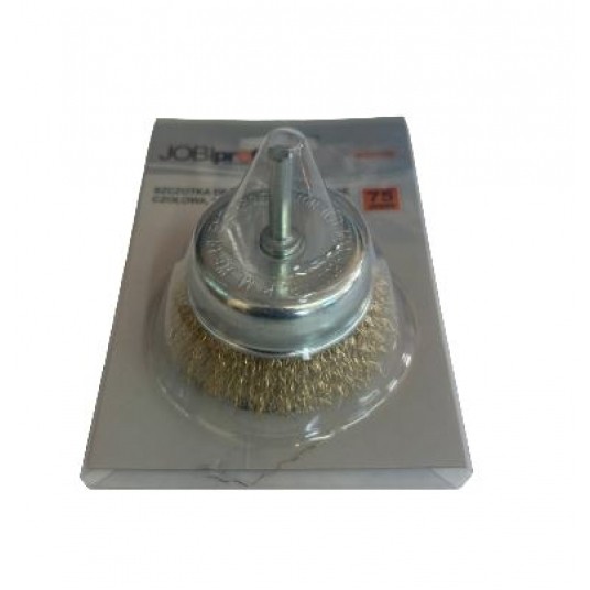 SZCZOTKA CZOŁOWA JOBIPROFI, HEX, 100MM MIEDŹ. -zdjęcie numer 1