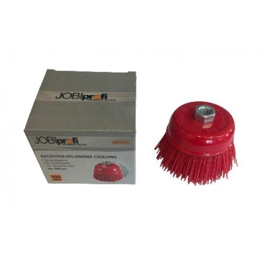 SZCZOTKA CZOŁOWA JOBIPROFI, M14, 100MM, NYLONOWA -zdjęcie numer 1