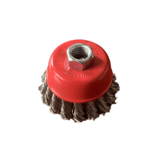 SZCZOTKA CZOŁOWA Z GW.M14 65MM STALOWA SPLOT 0.5MM -zdjęcie numer 1