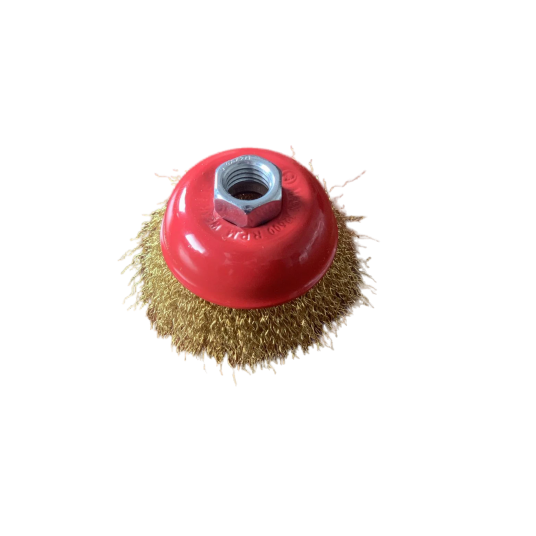 SZCZOTKA CZOŁOWA Z GWINTEM M14 65MM MOSIĘŻNA -zdjęcie numer 1