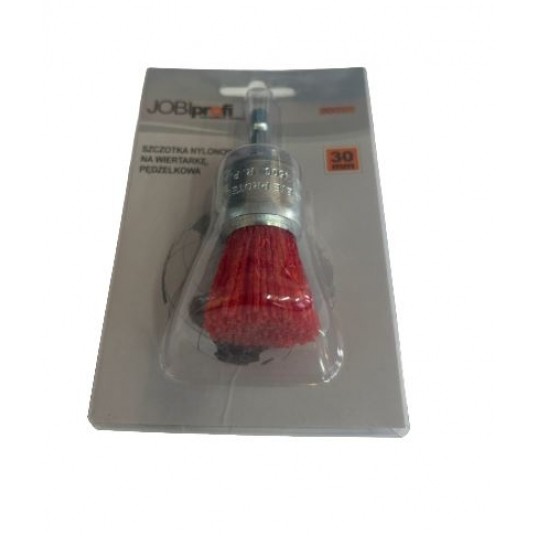 SZCZOTKA PĘDZELKOWA, JOBIPROFI, HEX, NYLON, 30MM -zdjęcie numer 1