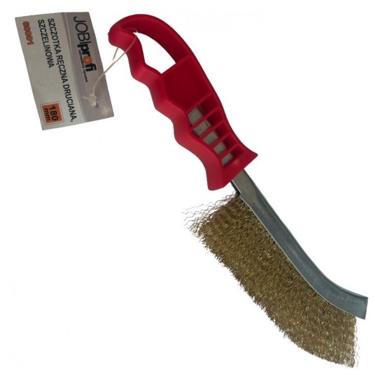 SZCZOTKA RĘCZNA, JOBIPROFI, MIEDZIOWANA, 180MM -zdjęcie numer 1