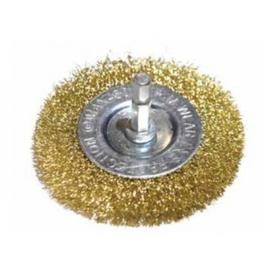 SZCZOTKA TARCZOWA JOBIPROFI, HEX, 100MM MIEDŹ. -zdjęcie numer 1