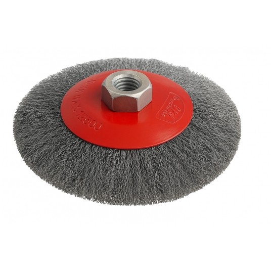 SZCZOTKA TARCZOWA Z GW. M14 125MM DRUT STALOWY -zdjęcie numer 1