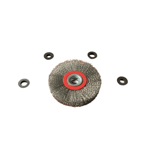 SZCZOTKA TARCZOWA Z OTWOREM 125MM STALOWA -zdjęcie numer 1