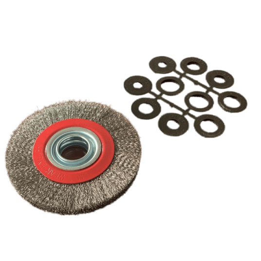 SZCZOTKA TARCZOWA Z OTWOREM 150MM STALOWA -zdjęcie numer 1