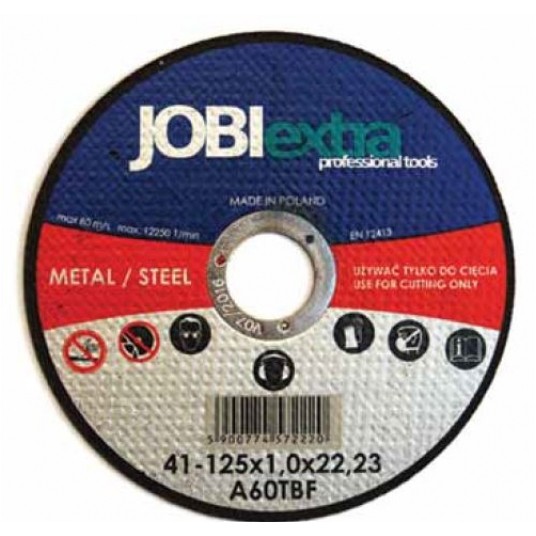 TARCZA DO CIĘCIA METALU INOX 125*1.0*22 JOBIEXTRA -zdjęcie numer 1