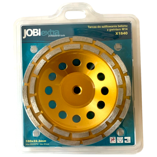 TARCZA DO SZLIF. BETONU 180MM GWINT M14 -zdjęcie numer 1