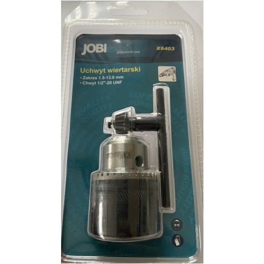 UCHWYT 1/2" Z KLUCZYKIEM, 1.5-13MM JOBIEXTRA -zdjęcie numer 1