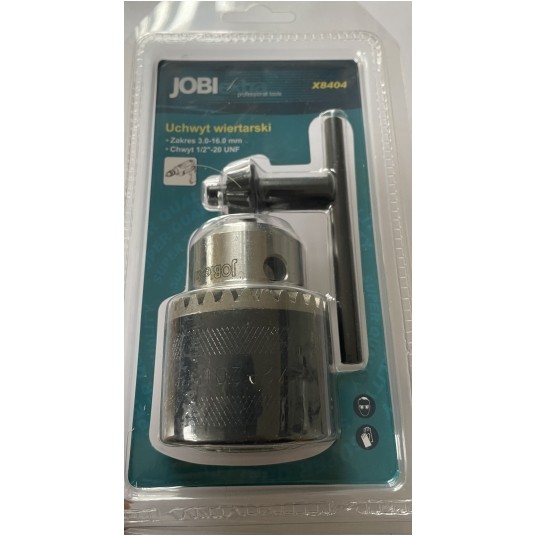 UCHWYT 1/2" Z KLUCZYKIEM, 3-16MM JOBIEXTRA -zdjęcie numer 1
