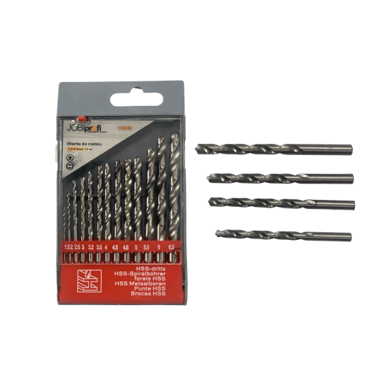 WIERTŁA DO METALU "JOBI" HSS-G 1.5-6.5 MM 13 EL. -zdjęcie numer 1