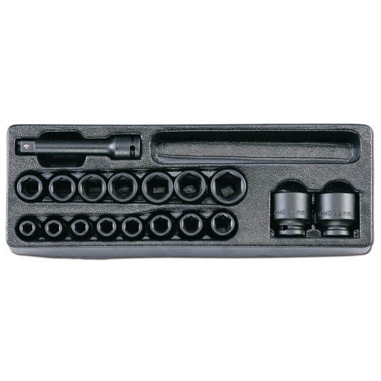 WKŁAD - ZESTAW NASADEK UDAROWYCH 1/2" 22EL HONITON -zdjęcie numer 1