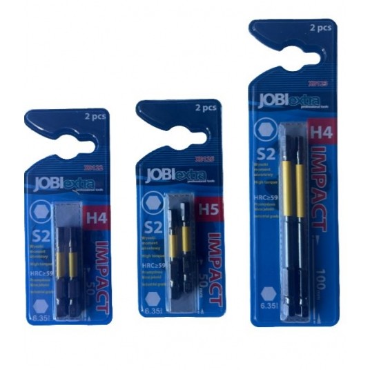 ZESTAW BITÓW IMPACT JOBIEXTRA, H4, 50MM, 2 EL. -zdjęcie numer 1