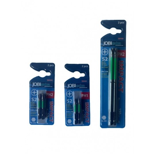 ZESTAW BITÓW IMPACT JOBIEXTRA, PH2, 50MM, 2 EL. -zdjęcie numer 1