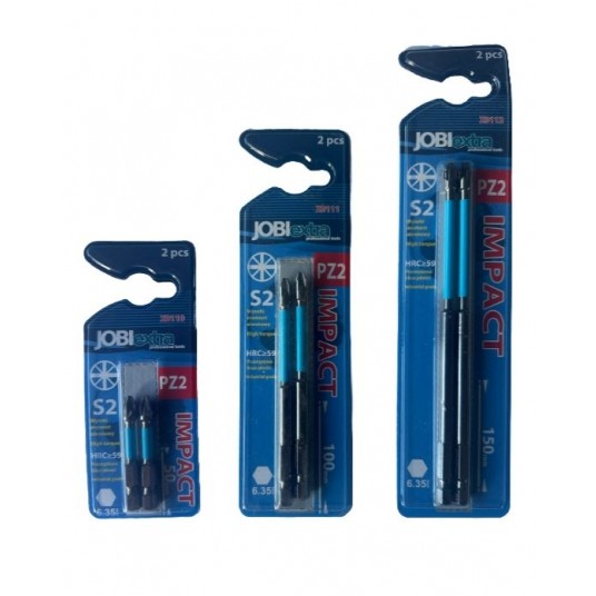 ZESTAW BITÓW IMPACT JOBIEXTRA, PZ2, 50MM, 2 EL. -zdjęcie numer 1