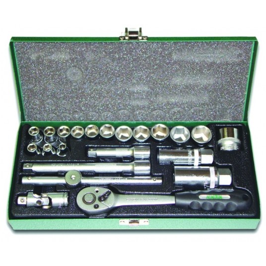 ZESTAW NARZĘDZI "HONITON" 3/8" 6-22MM 22 ELEM. -zdjęcie numer 1