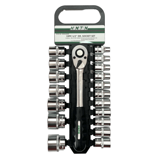 ZESTAW NASADEK "HONITON" 1/2" 19 EL.+ GRZECHOTKA -zdjęcie numer 1