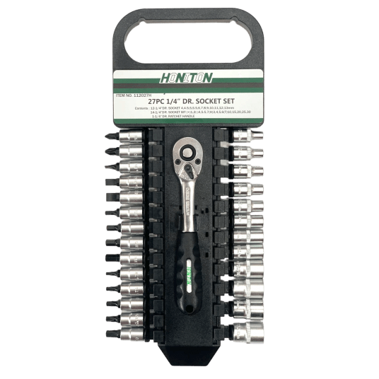 ZESTAW NASADEK "HONITON" (27) 1/4" , 4-13 MM +GR -zdjęcie numer 1