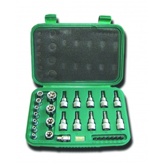 ZESTAW NASADEK-TORX 1/4"-3/8" WEWN. I ZEWN. 29 EL -zdjęcie numer 1