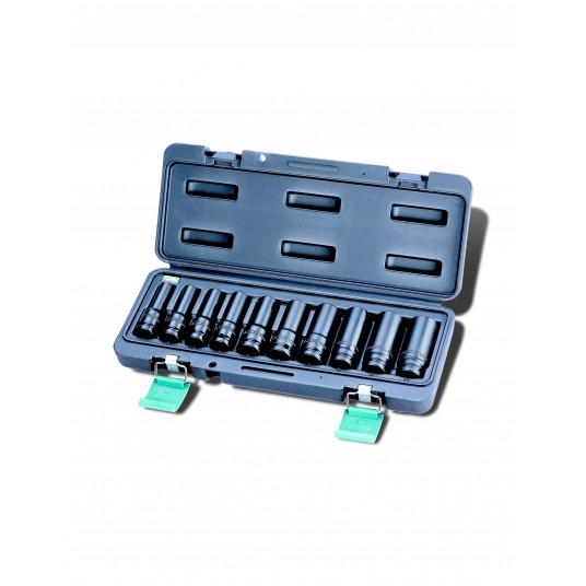 ZESTAW NASADEK UDAROWYCH 10 ELEM. 10-24 MM DŁUGIE -zdjęcie numer 1