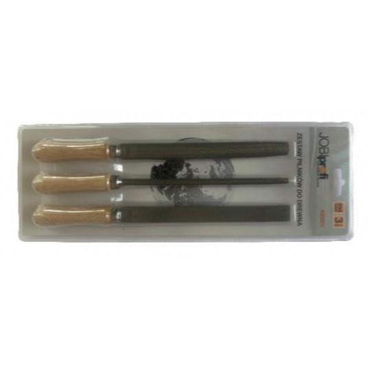 ZESTAW PILNIKÓW DO DREWNA, JOBIPROFI, 200MM, 3 EL. -zdjęcie numer 1