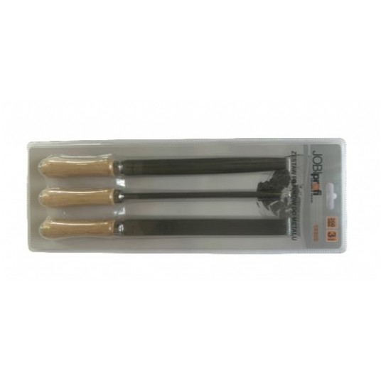 ZESTAW PILNIKÓW DO METALU, JOBIPROFI, 250MM, 3 EL. -zdjęcie numer 1