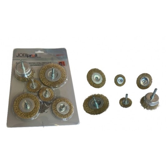 ZESTAW SZCZOTEKZ TRZPIENIEM,HEX, 6EL., MIEDZIOWANE -zdjęcie numer 1