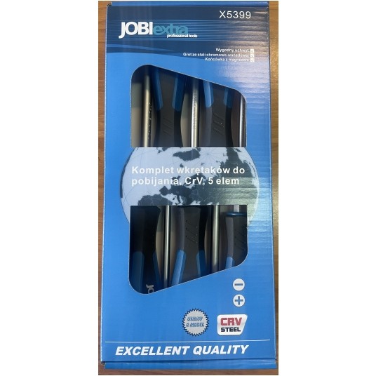 ZESTAW WKRĘTAKÓW DO POBIJANIA JOBIEXTRA 5 ELEM -zdjęcie numer 1
