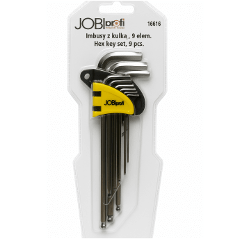 KLUCZE "JOBI" IMBUSOWE DŁUGIE 1,5-10 MM CV