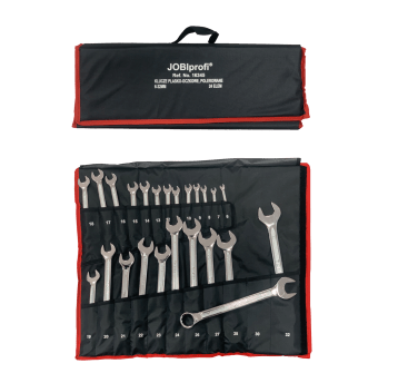 KLUCZE PŁASKO-OCZKOWE 6-32 MM 24 ELEM. POL "JOBI"
