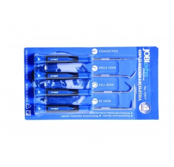 KOMPLET HACZYKÓW Z RĘKOJEŚCIĄ "JOBIEXTRA", 4 ELEM.