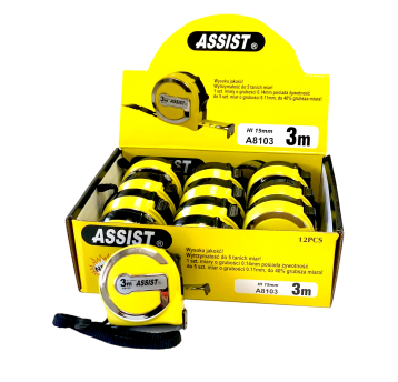 MIARA ZWIJANA 3 M ŻÓŁTA ASSIST, GR. 0,14MM