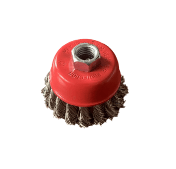 SZCZOTKA CZOŁOWA Z GW.M14 65MM STALOWA SPLOT 0.5MM