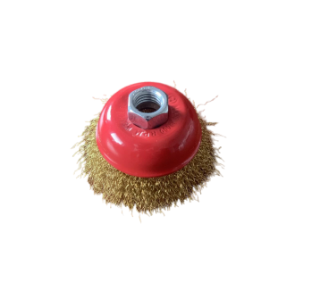 SZCZOTKA CZOŁOWA Z GWINTEM M14 65MM MOSIĘŻNA