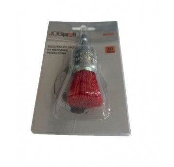 SZCZOTKA PĘDZELKOWA, JOBIPROFI, HEX, NYLON, 25MM