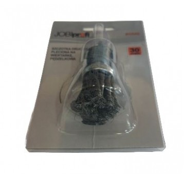 SZCZOTKA PĘDZELKOWA,JOBIPROFI, HEX, PLECIONA, 25MM