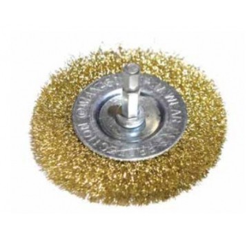 SZCZOTKA TARCZOWA JOBIPROFI, HEX, 50MM MIEDŹ