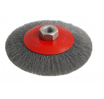 SZCZOTKA TARCZOWA Z GW. M14 125MM DRUT STALOWY