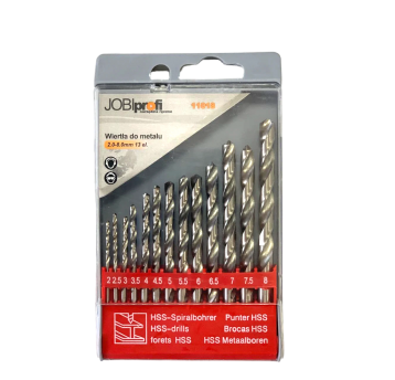 WIERTŁA DO METALU "JOBI" HSS-G 2.0-8.0 MM 18 EL.