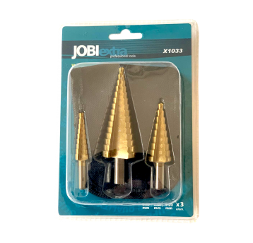 WIERTŁA STOŻKOWE DO METALU 4-12 4-20 4-32MM 3 EL