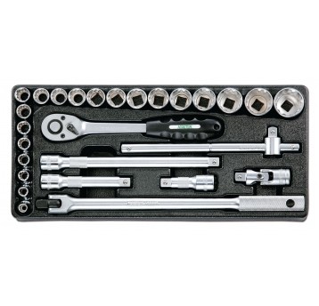 WKŁAD - ZESTAW NASADEK 1/2" 27 EL. HONITON