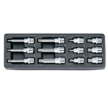 WKŁAD - ZESTAW NASADEK 1/2" Z BITEM SPLINE HONITON