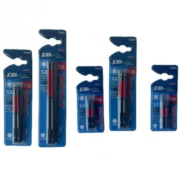 ZESTAW BITÓW IMPACT JOBIEXTRA, T40, 100MM, 2 EL.