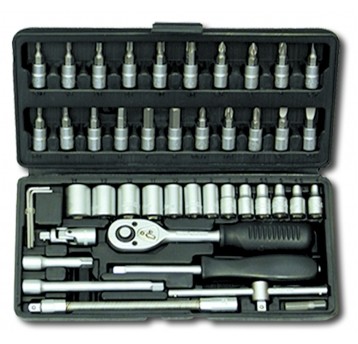 ZESTAW NARZĘDZI "HONITON" (46) 1/4" , 4-14 MM