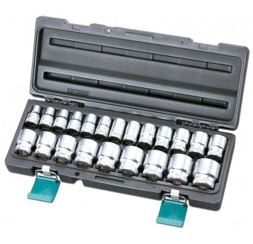 ZESTAW NASADEK HONIDRIVER 22 ELEM. 1/2", 10-32 MM