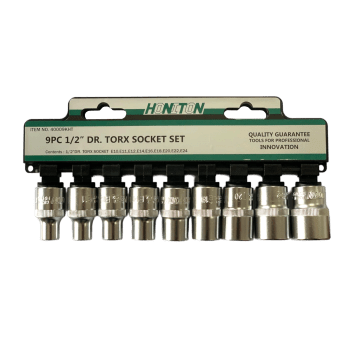ZESTAW NASADEK "HONITON" 1/2" 9 EL. TORX WEW.